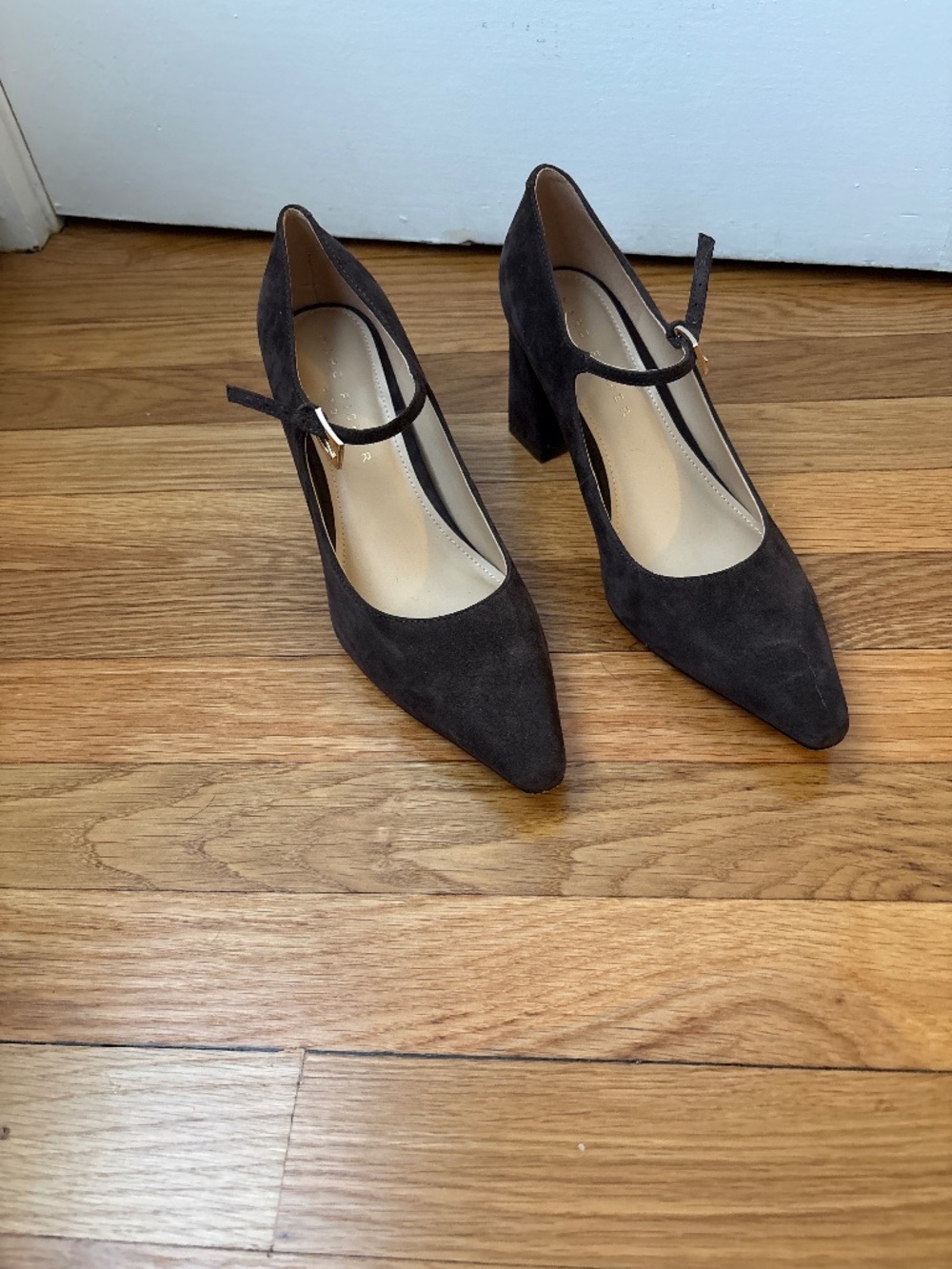 Marc Fisher Nollie Pointed Toe Pump, Dark Brown, Sz 8, EUC